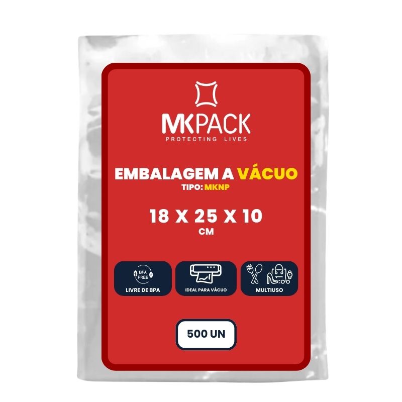 MKNP 18 x 25 x 10 EMBALAGEM A VÁCUO MKNP 18X25X10CM (PCT C/ 500) - Imagem 1