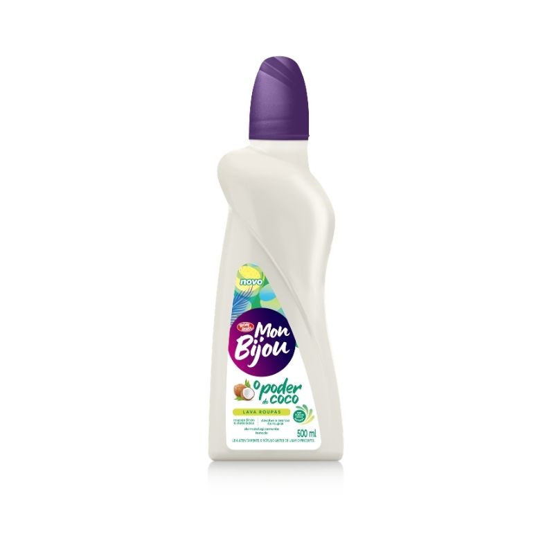 LAVA-ROUPAS LÍQUIDO MON BIJOU COCO 500ML REF. 4044 LAVA-ROUPAS LÍQUIDO MON BIJOU COCO 500ML REF. 4044 - Imagem 1