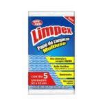 PANO DE LIMPEZA MULTIUSO LIMPEX AZUL (PCT C/ 5) REF. 23004