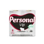 PAPEL HIGIÊNICO PERSONAL VIP FOLHA DUPLA (PCT 4 ROLOS) REF. PVN44
