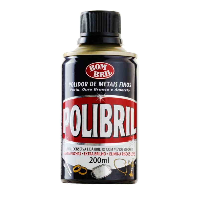 POLIDOR POLIBRIL METAIS BRANCOS 200ML REF. 16400 POLIDOR POLIBRIL METAIS BRANCOS 200ML REF. 16400 - Imagem 1