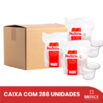POTE REDONDO 500ML C/ TAMPA 12X24 PRAFESTA (CX C/ 288) REF. 8231