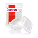 POTE RETANGULAR COM TAMPA PRAFESTA 1.000ML (PCT C/ 24) REF. 8321