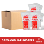 POTE RETANGULAR COM TAMPA PRAFESTA 500ML (CX C/ 144) REF. 8311