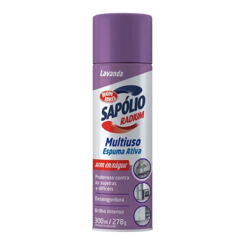 SAPÓLIO RADIUM ESPUMA ATIVA LAVANDA 300ML REF. 14043 SAPÓLIO RADIUM ESPUMA ATIVA LAVANDA 300ML REF. 14043 - Imagem 1