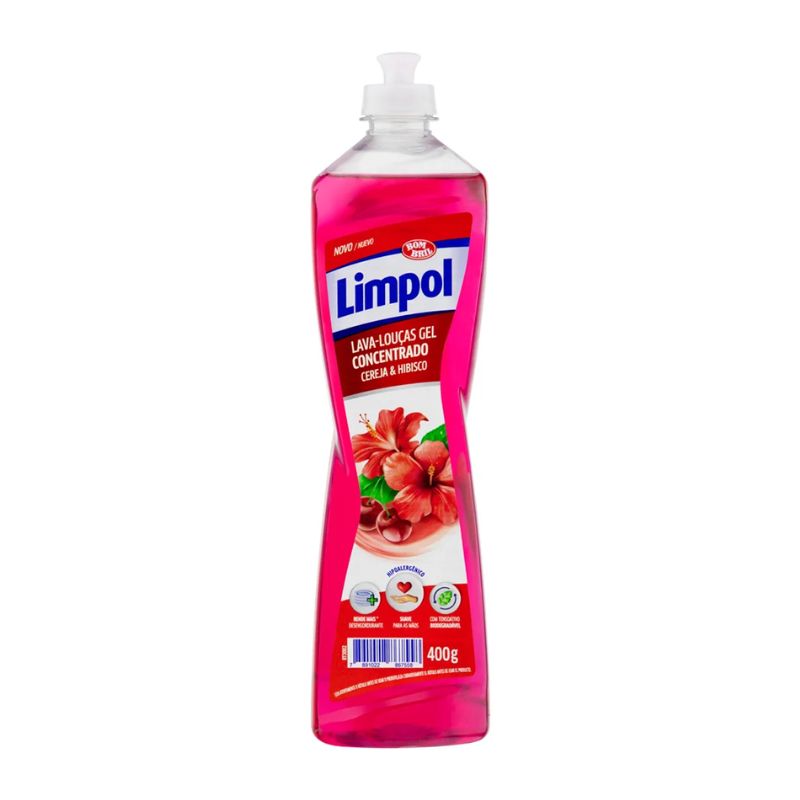 DETERGENTE GEL LIMPOL CEREJA E HIBISCO 400G REF. 5048 DETERGENTE GEL LIMPOL CEREJA E HIBISCO 400G REF. 5048 - Imagem 1