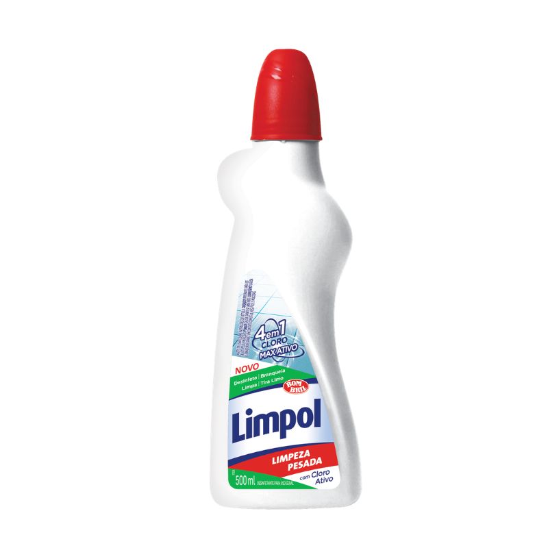 LIMPEZA PESADA LIMPOL CLORO MAX 500ML REF. 7024 LIMPEZA PESADA LIMPOL CLORO MAX 500ML REF. 7024 - Imagem 1