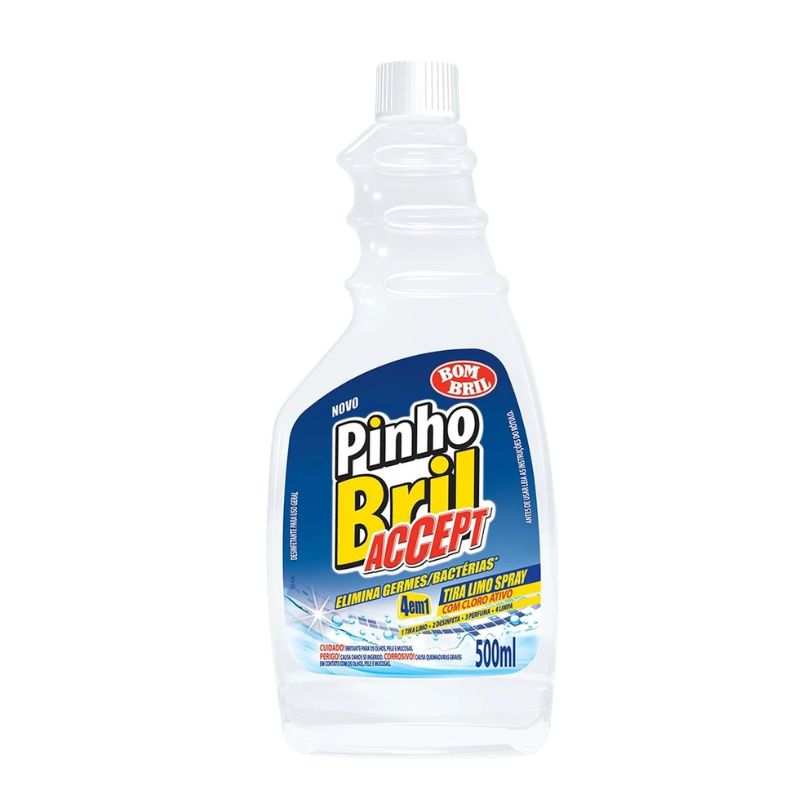 TIRA-LIMO PINHO BRIL ACCEPT REFIL 4 EM 1 500ML REF. 6030 TIRA-LIMO PINHO BRIL ACCEPT REFIL 4 EM 1 500ML REF. 6030 - Imagem 1