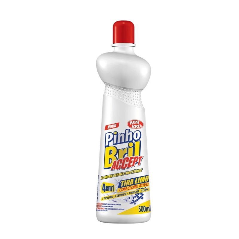 TIRA-LIMO PINHO BRIL ACCEPT SQUEEZE 4 EM 1 500ML REF. 6031 TIRA-LIMO PINHO BRIL ACCEPT SQUEEZE 4 EM 1 500ML REF. 6031 - Imagem 1
